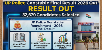 UP Police Constable Final Result 2026 Out: 32,679 Candidates Selected, Check Merit List and Cut-Off up police constable result